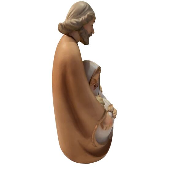 The Holy Family Statue Baby Jesus Mother Mary And Joseph 7x3” - Picture 5 of 7